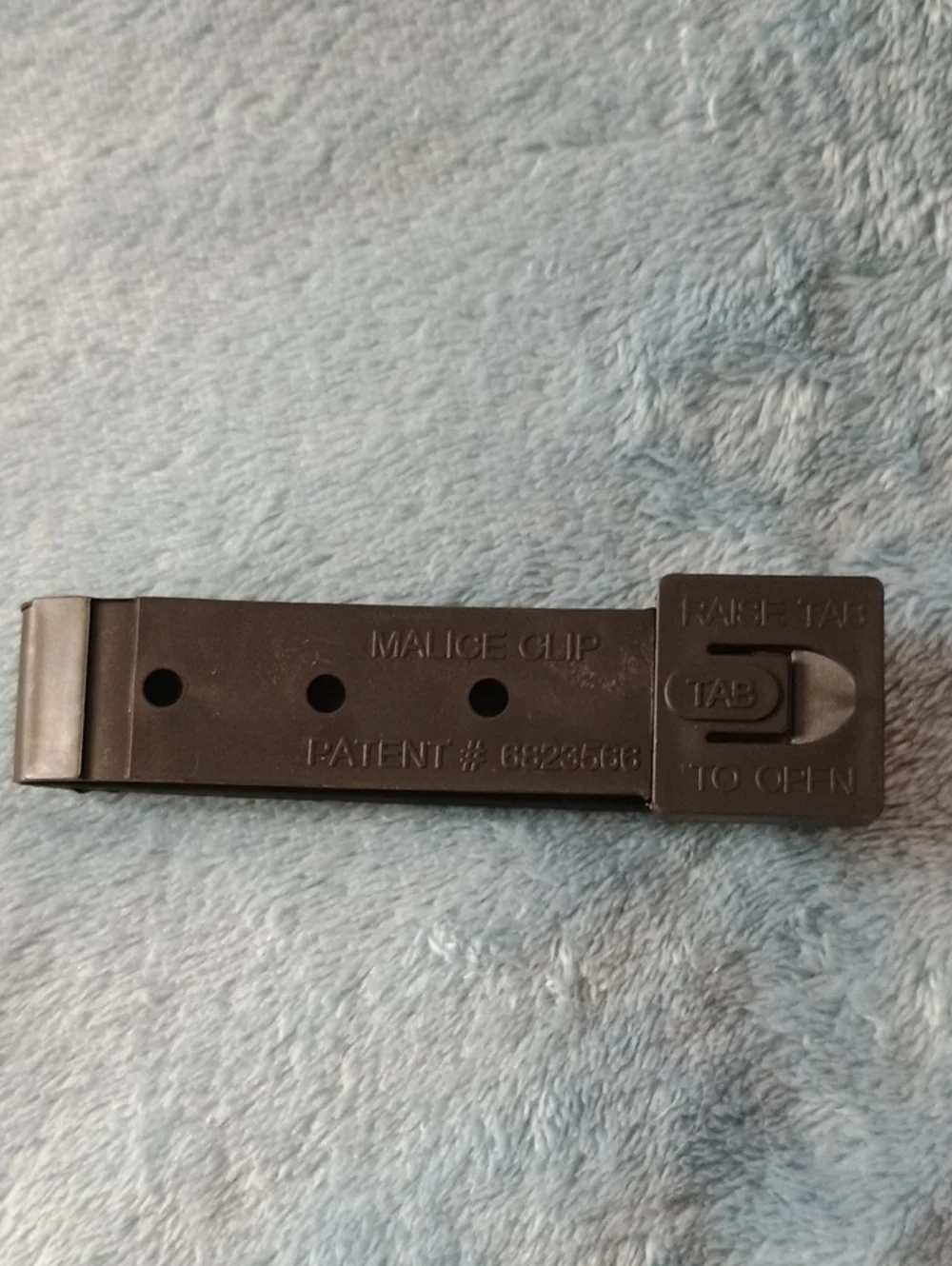 Bench Made Black Rescue Hook with Brown Nylon Pouch and Black Belt Loop
